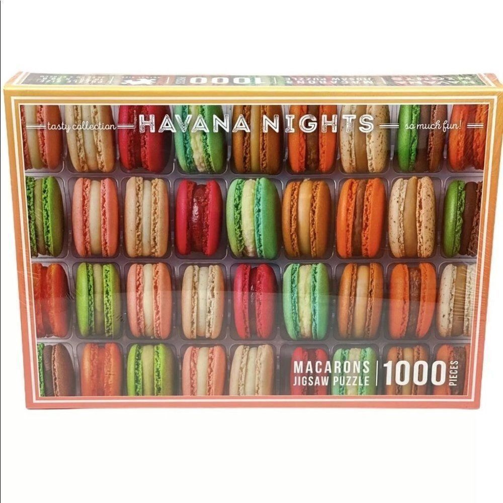 Macarons Jigsaw Puzzle - 1000 Pieces‎ - Havana Nights French Bakery Cook Paris